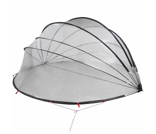 Baseina Kupols Caurspīdīgs 592 X 590 X 275 Cm Pvc Vidaxl