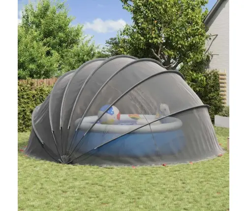 Baseina Kupols Melna 592 X 590 X 275 Cm Vidaxl