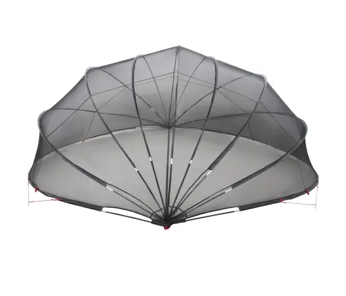 Baseina Kupols Melna 592 X 590 X 275 Cm Vidaxl