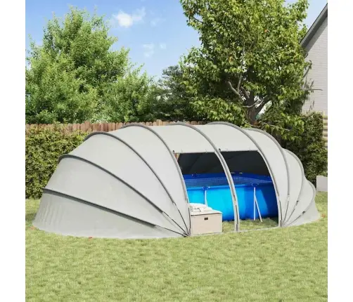 Baseina Telts Kupola Pelēka 538 X 440 X 204 Cm Vidaxl