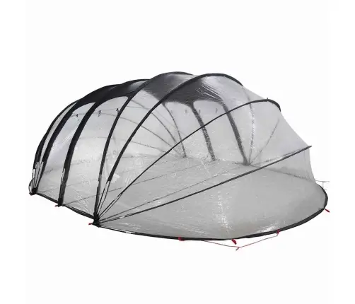 Baseina Telts Kupola Caurspīdīgs 538 X 440 X 204 Cm Pvc Vidaxl