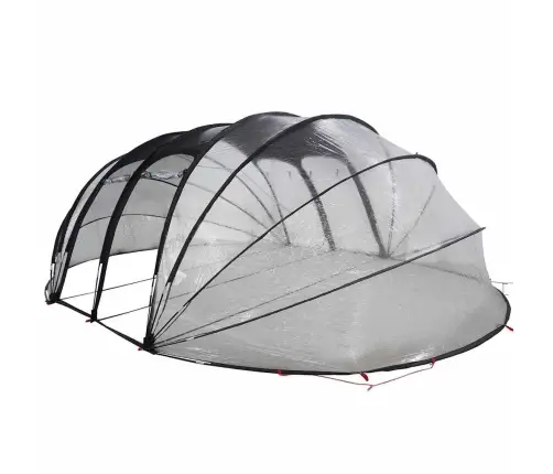 Baseina Telts Kupola Caurspīdīgs 538 X 440 X 204 Cm Pvc Vidaxl