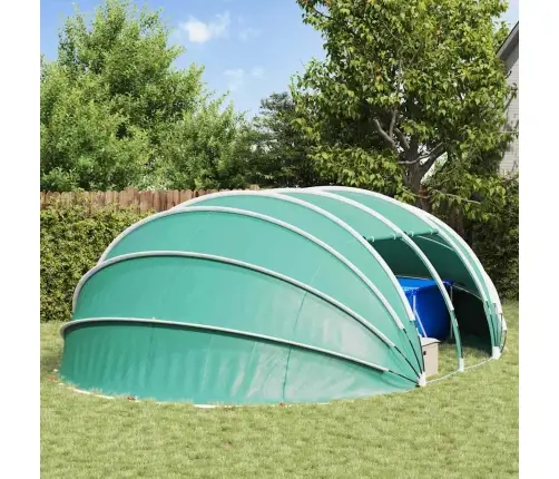 Baseina Telts Kupola Zaļa 640 X 432 X 205 Cm Vidaxl