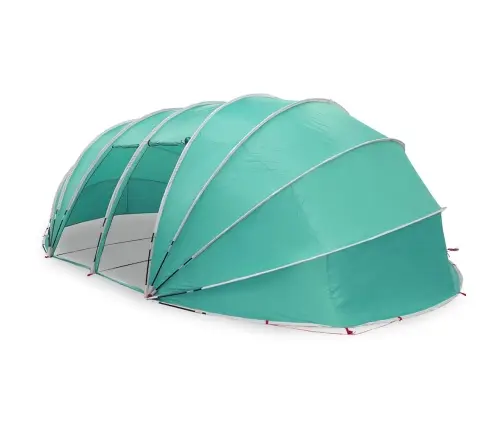 Baseina Telts Kupola Zaļa 640 X 432 X 205 Cm Vidaxl