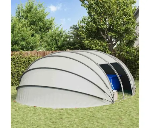 Baseina Telts Kupola Pelēka 640 X 432 X 205 Cm Vidaxl