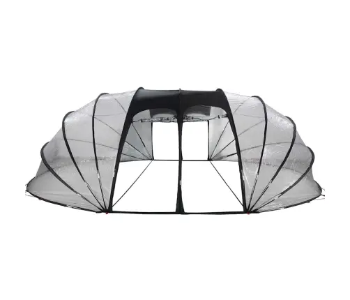 Baseina Telts Kupola Caurspīdīgs 640 X 432 X 205 Cm Pvc Vidaxl