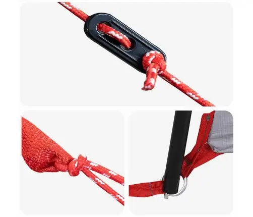 Teepee Palapinė Su Stogu Pilka Ir Oranžinė 720 X 465 X 295 Cm