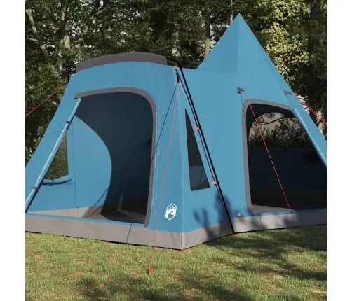 Teepee Palapinė Su Stogu Su Saugykla Mėlyna 545 X 450 X 295 Cm