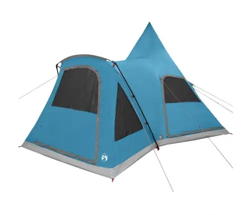 Teepee Palapinė Su Stogu Su Saugykla Mėlyna 545 X 450 X 295 Cm