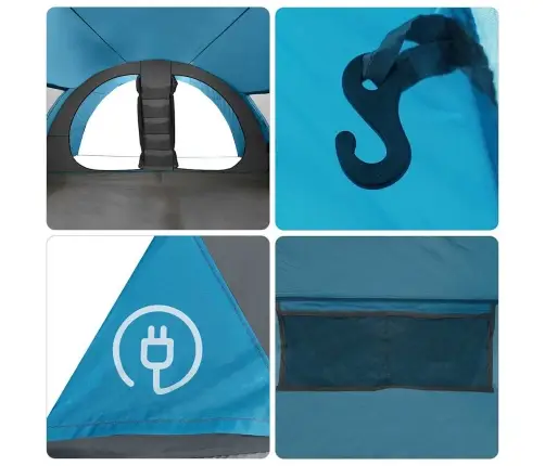 Tunnelitelk Sinine 710 X 460 X 245 Cm 185T Polüester Pu-Kattega