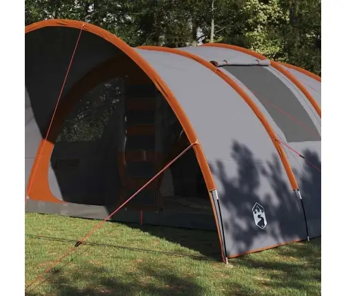 Tunelinė Palapinė Su Stogu Pilka Ir Oranžinė 710 X 460 X 245 Cm