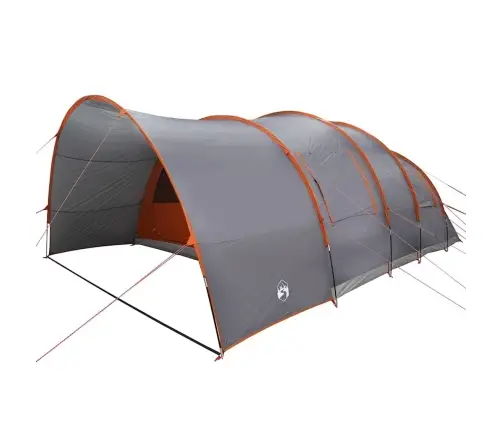 Tunelinė Palapinė Su Stogu Pilka Ir Oranžinė 710 X 460 X 245 Cm