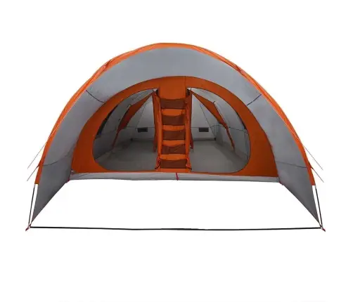 Tunelinė Palapinė Su Stogu Pilka Ir Oranžinė 710 X 460 X 245 Cm