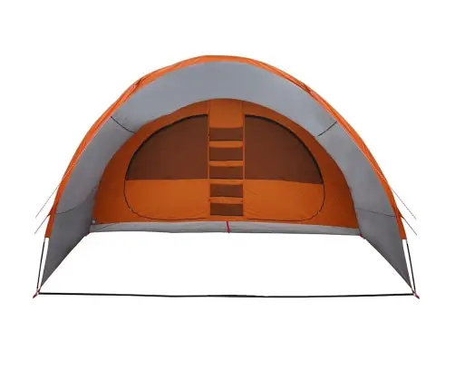 Tunelinė Palapinė Su Stogu Pilka Ir Oranžinė 710 X 460 X 245 Cm