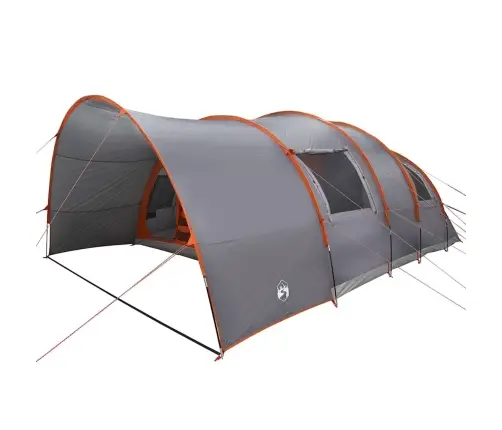 Tunelinė Palapinė Su Stogu Pilka Ir Oranžinė 710 X 460 X 245 Cm