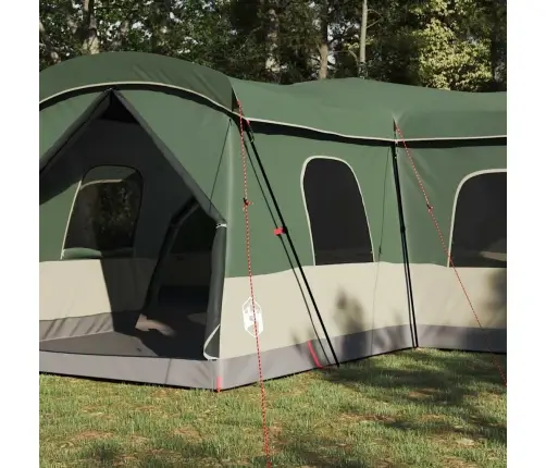 Telts Zaļa 680 X 510 X 210 Cm 185T Poliesters Ar Pu Pārklājumu Vidaxl