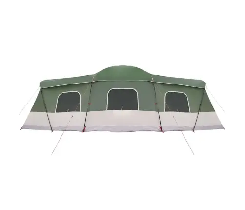 Telts Zaļa 680 X 510 X 210 Cm 185T Poliesters Ar Pu Pārklājumu Vidaxl