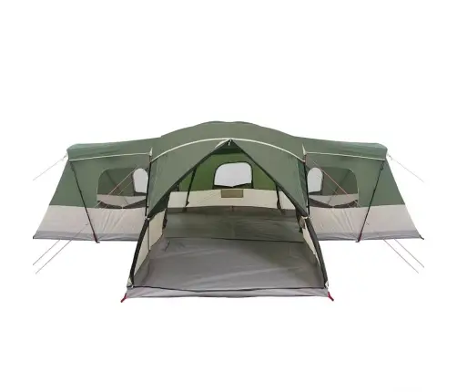 Telts Zaļa 680 X 510 X 210 Cm 185T Poliesters Ar Pu Pārklājumu Vidaxl