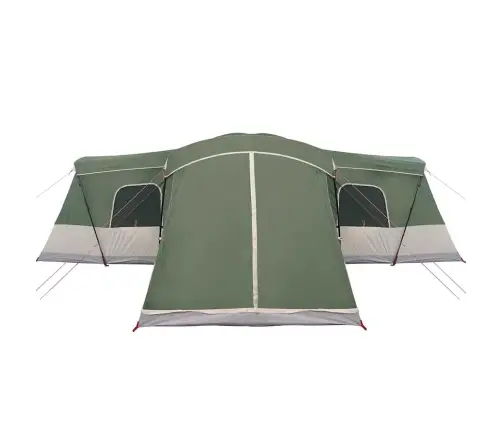 Telts Zaļa 680 X 510 X 210 Cm 185T Poliesters Ar Pu Pārklājumu Vidaxl