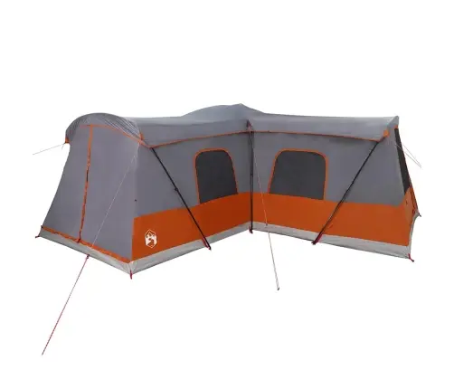 Palapinė Su Stogu Pilka Ir Oranžinė 680 X 510 X 210 Cm