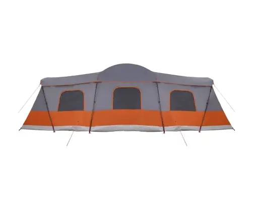 Palapinė Su Stogu Pilka Ir Oranžinė 680 X 510 X 210 Cm