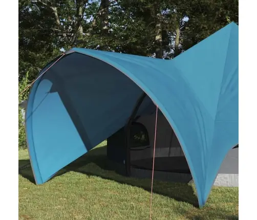 Tīpis Telts Ar Jumtu Zila Un Pelēka 600 X 600 X 347 Cm Vidaxl