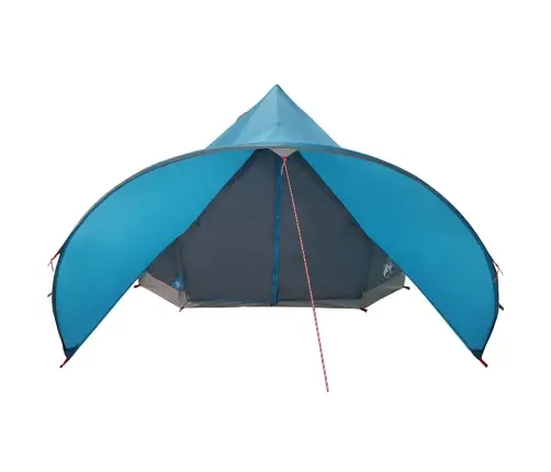 Tīpis Telts Ar Jumtu Zila Un Pelēka 600 X 600 X 347 Cm Vidaxl