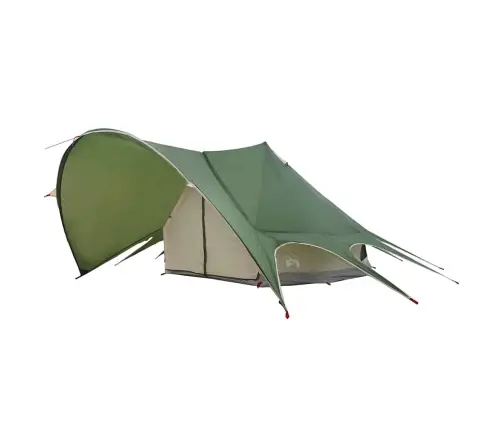 Teepee Telk Katusega Roheline Ja Hall 600 X 600 X 347 Cm