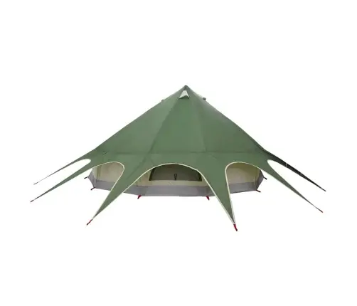 Teepee Telk Katusega Roheline Ja Hall 600 X 600 X 347 Cm