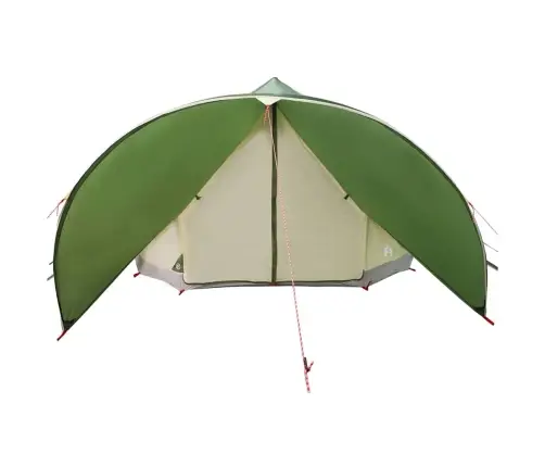 Teepee Palapinė Su Stogu Žalia Ir Pilka 600 X 600 X 347 Cm