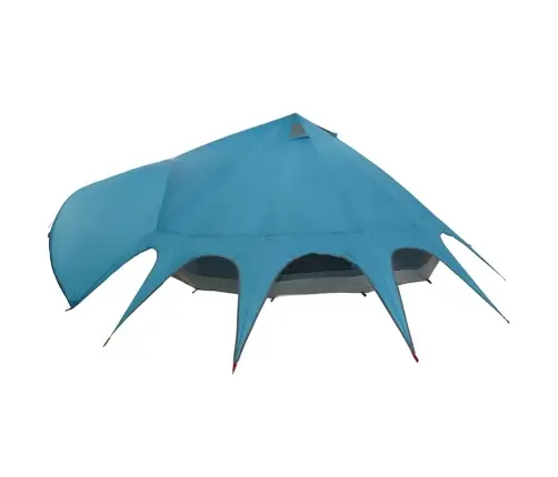 Teepee Telk Katusega Õhuavaga Sinine Ja Hall 600 X 600 X 347 Cm