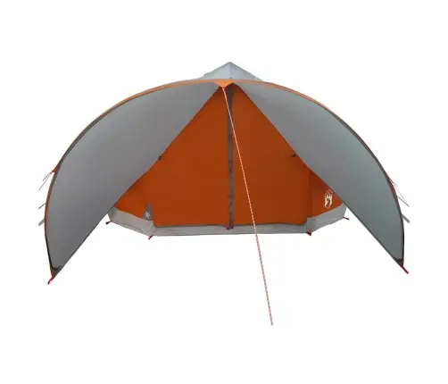 Tīpis Telts Ar Jumtu Pelēka Un Oranža 600 X 600 X 347 Cm Vidaxl