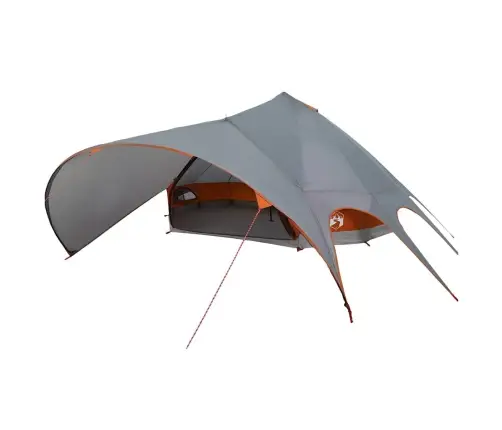 Tīpis Telts Ar Jumtu Pelēka Un Oranža 600 X 600 X 347 Cm Vidaxl