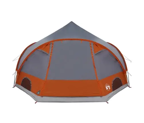 Kupola Telts Ar Jumtu Pelēka Un Oranža 505 X 450 X 248 Cm Vidaxl