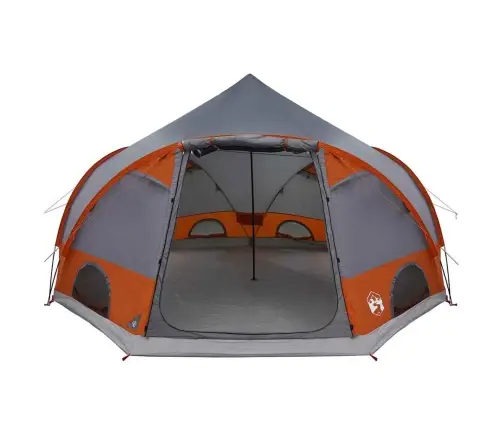 Kupola Telts Ar Jumtu Pelēka Un Oranža 505 X 450 X 248 Cm Vidaxl