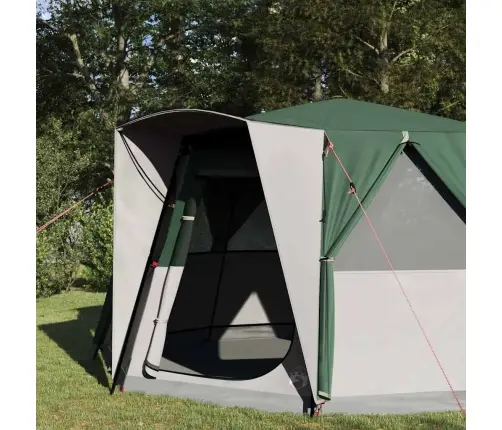 Kabriolet Telts Ar Jumtu Ar Uzglabāšanu Zaļa 425 X 396 X 222 Cm Vidaxl