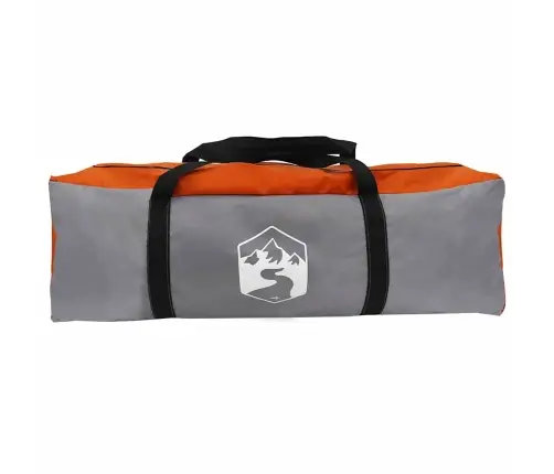 Kabriolet Telts Ar Jumtu Pelēka Un Oranža 425 X 396 X 222 Cm Vidaxl