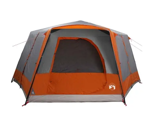 Kabriolet Telts Ar Jumtu Pelēka Un Oranža 400 X 350 X 212 Cm Vidaxl