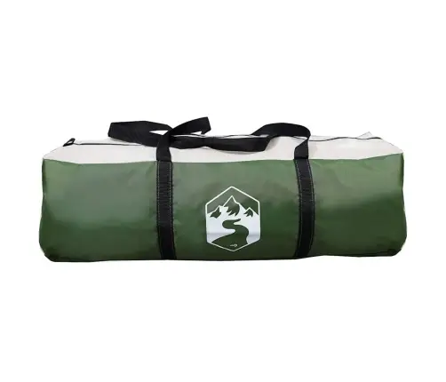 Kabanas Palapinė Su Stogu Žalia Ir Balta 333 X 317 X 194 Cm