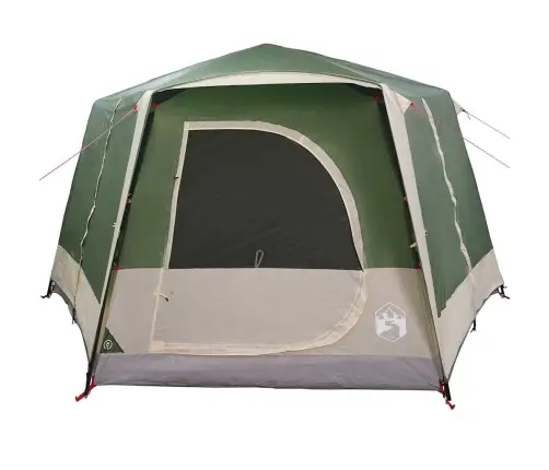 Kabanas Palapinė Su Stogu Žalia Ir Balta 333 X 317 X 194 Cm