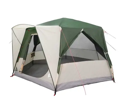 Kabanas Palapinė Su Stogu Žalia Ir Balta 333 X 317 X 194 Cm