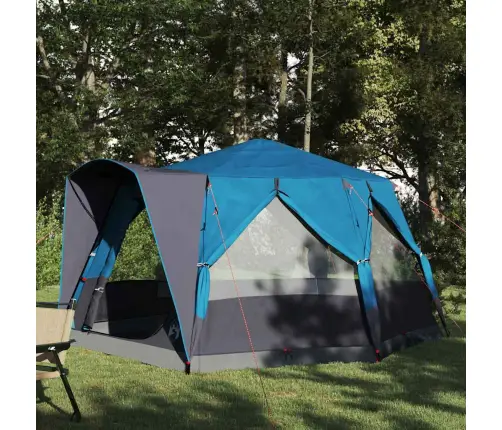 Kabriolet Telts Ar Jumtu Zila Un Pelēka 333 X 317 X 194 Cm Vidaxl