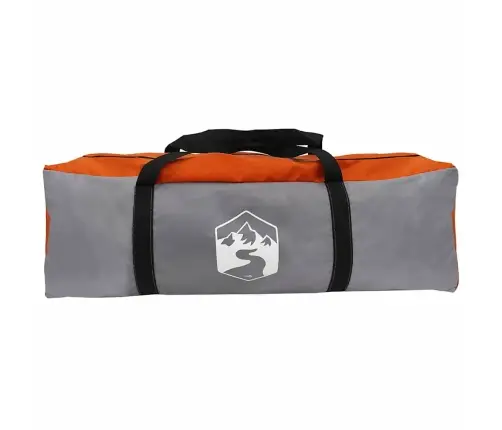 Kabriolet Telts Ar Jumtu Pelēka Un Oranža 333 X 317 X 194 Cm Vidaxl