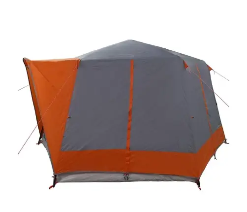 Kabriolet Telts Ar Jumtu Pelēka Un Oranža 333 X 317 X 194 Cm Vidaxl