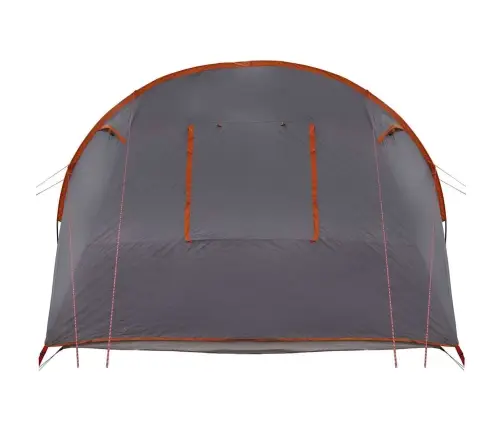 Tunnelitelk Katusega Õhuavaga Hall Ja Oranž 740 X 370 X 220 Cm