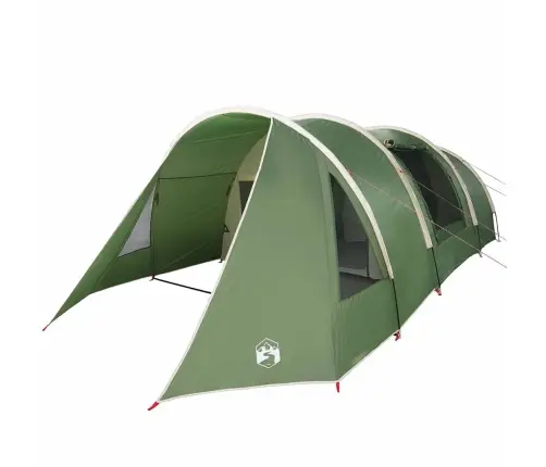 Tuneļveida Telts Ar Jumtu Zaļš Un Balts 778 X 356 X 210 Cm Vidaxl
