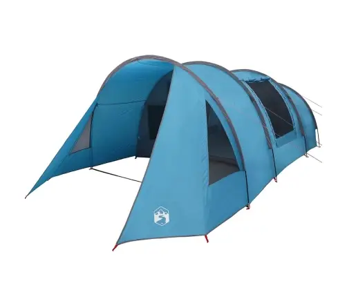 Tuneļveida Telts Ar Jumtu Zila Un Pelēka 778 X 356 X 210 Cm Vidaxl