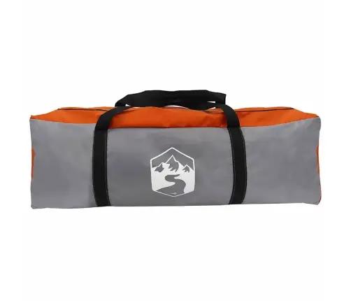 Tuneļveida Telts Ar Jumtu Pelēka Un Oranža 778 X 356 X 210 Cm Vidaxl