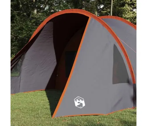 Tuneļveida Telts Ar Jumtu Pelēka Un Oranža 778 X 356 X 210 Cm Vidaxl