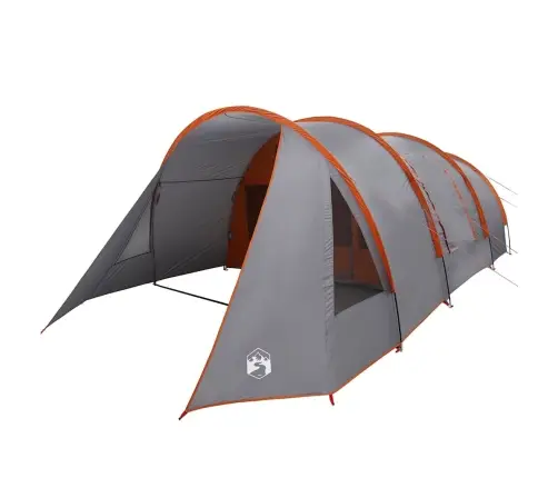 Tuneļveida Telts Ar Jumtu Pelēka Un Oranža 778 X 356 X 210 Cm Vidaxl